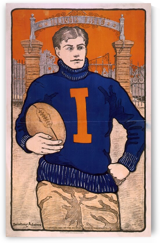 Illinois Field 1902 Poster by Bristow Adams American 1875 – 1956 by IStockHistory com