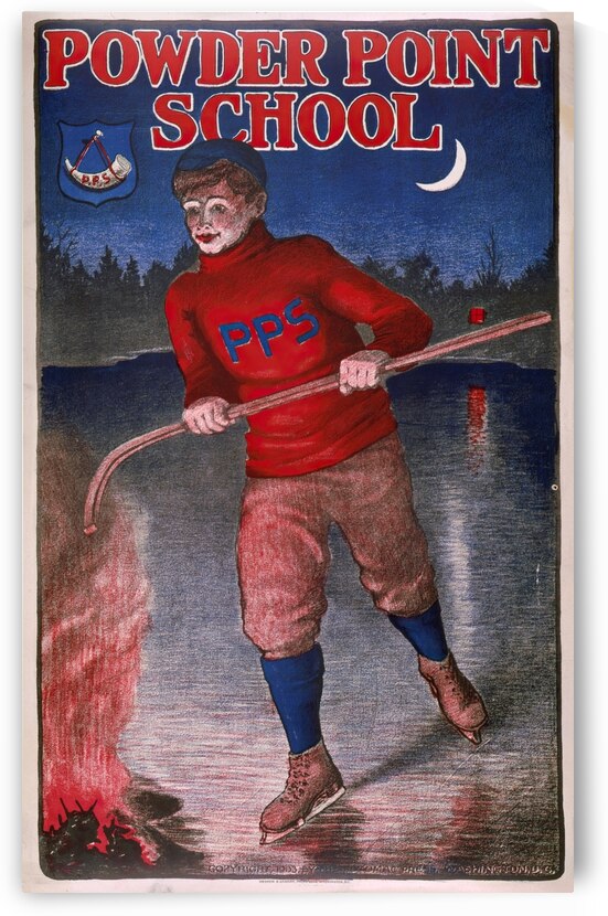 Powder Point School 1903 Poster by Bristow Adams American 1875 – 1956 by IStockHistory com