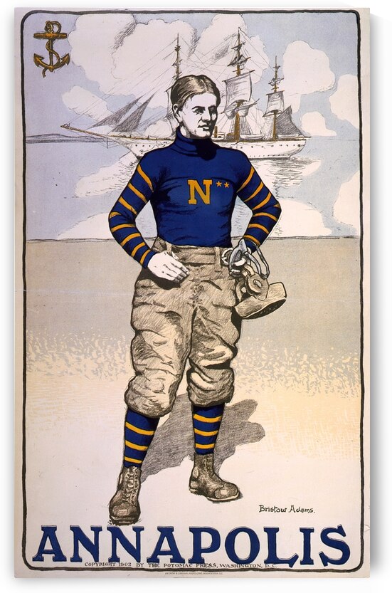 Annapolis 1902 Poster by Bristow Adams American 1875 – 1956 by IStockHistory com