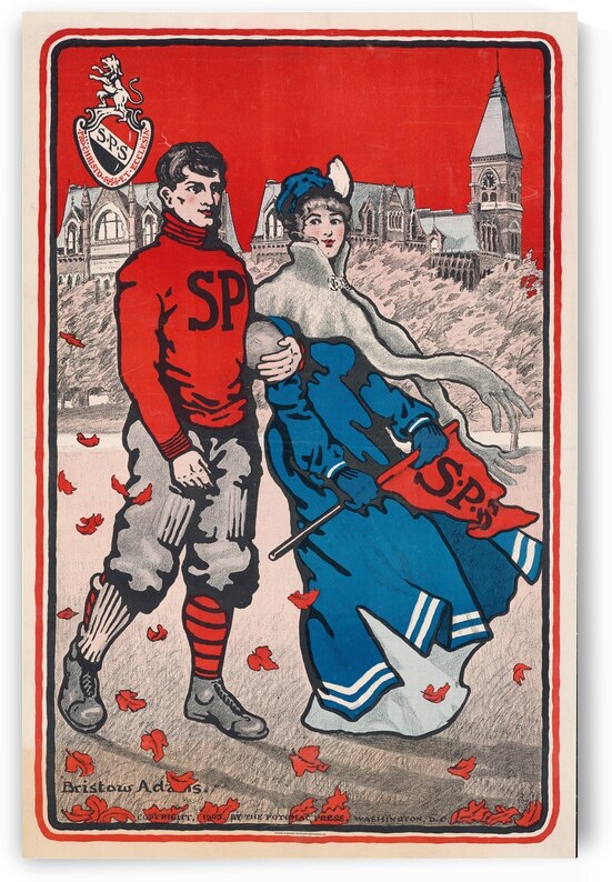 Saint Paul’s School 1903 Poster by Bristow Adams American 1875 – 1956 by IStockHistory com