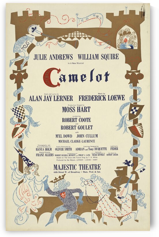 Camelot 1961 Stubis Artcraft Lithograph Poster by IStockHistory com