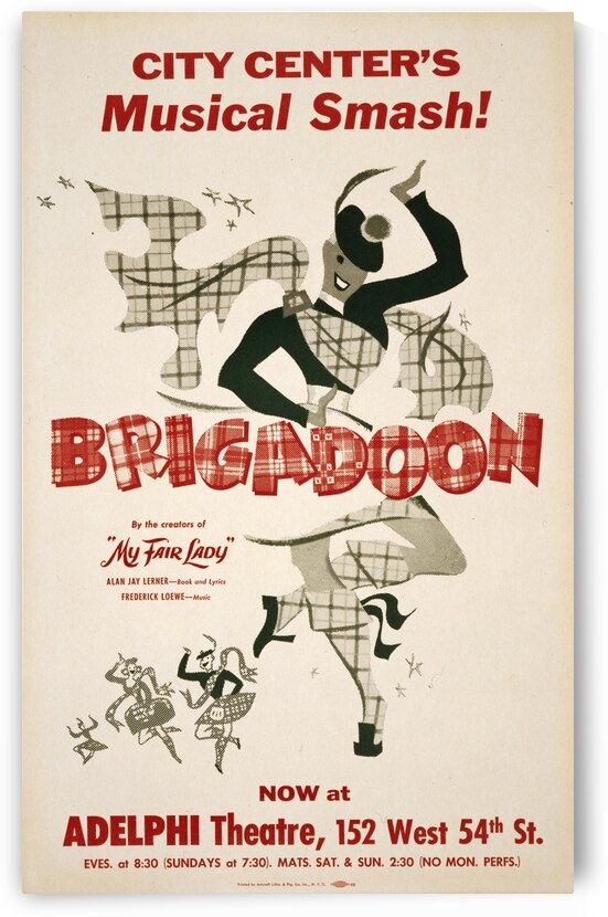 Brigadoon 1957 Artcraft Lithograph American 1905–1970  Poster by IStockHistory com