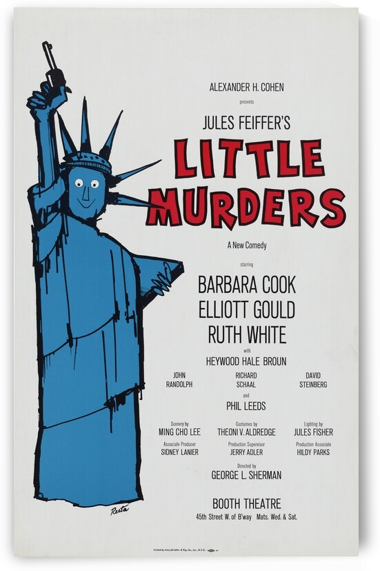 Little Murders 1967 Artcraft Lithograph Poster 1905–1970 by IStockHistory com