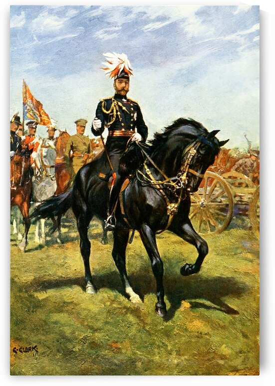 H.M. King George V. On His Charger Rupert Christopher Clark English 1875–1942 by IStockHistory com