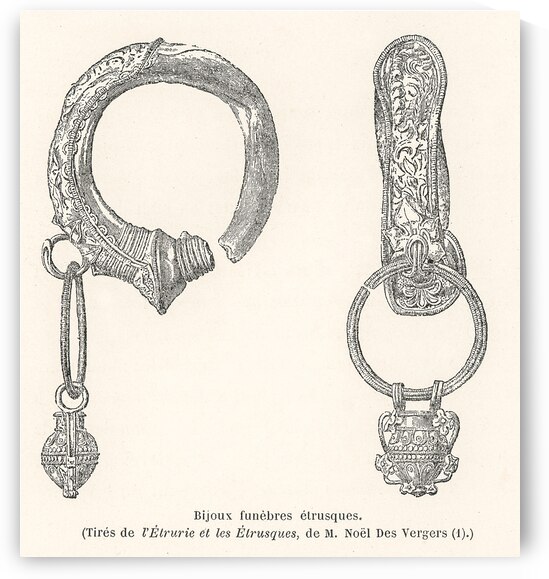 Etruscan design. 1888 edition Lornement Polychrome by Albert Racine 1825–1893. by IStockHistory com