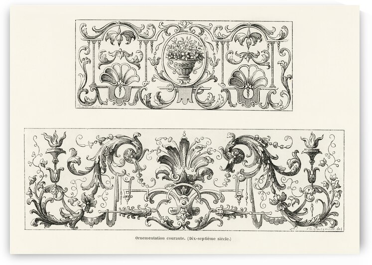 16th-century designs. 1888 edition Lornement Polychrome by Albert Racine 1825–1893. by IStockHistory com