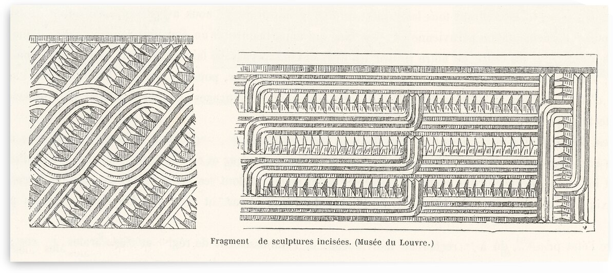 Incised design. 1888 edition Lornement Polychrome by Albert Racine 1825–1893. by IStockHistory com
