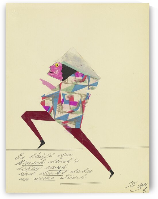 ‘Es läuft der Mensch durch‘s Leben rasch …’ 1931  My Pictures Become Wilder and Wilder By John Elsas by IStockHistory com