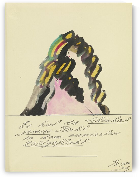 ‘Es hat die Schönheit grosses Recht …’ 1932  My Pictures Become Wilder and Wilder By John Elsas by IStockHistory com