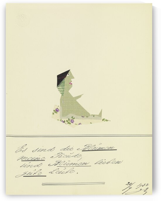 ‘Es sind die Blumen meine Freude …’ 1932  My Pictures Become Wilder and Wilder By John Elsas by IStockHistory com