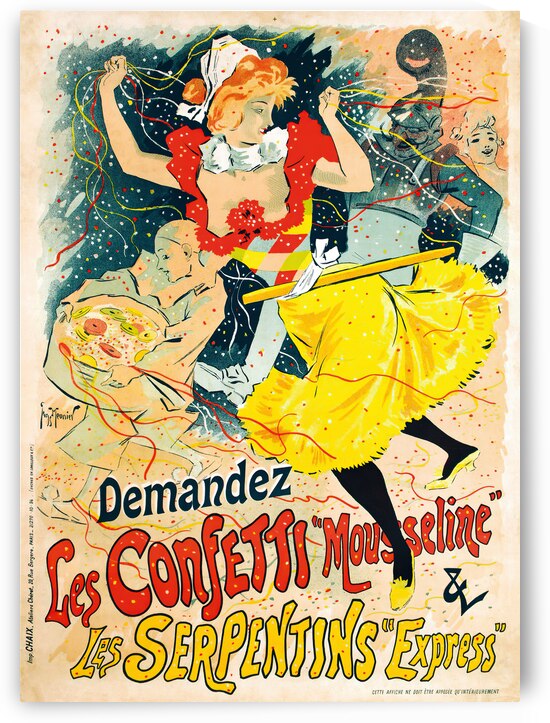 Les Confetti 1894 Posters by Georges Meunier by IStockHistory com