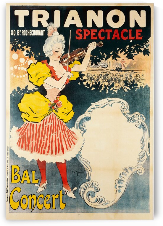 Trianon 80 Bd Rochechouart Spectacle Bal Concert 1897 Posters by Georges Meunier by IStockHistory com
