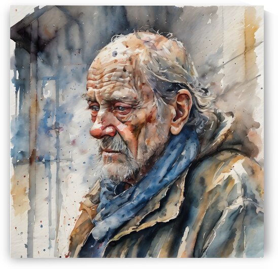 Watercolor I Have Nothing By Bruce Lazarus by IStockHistory com
