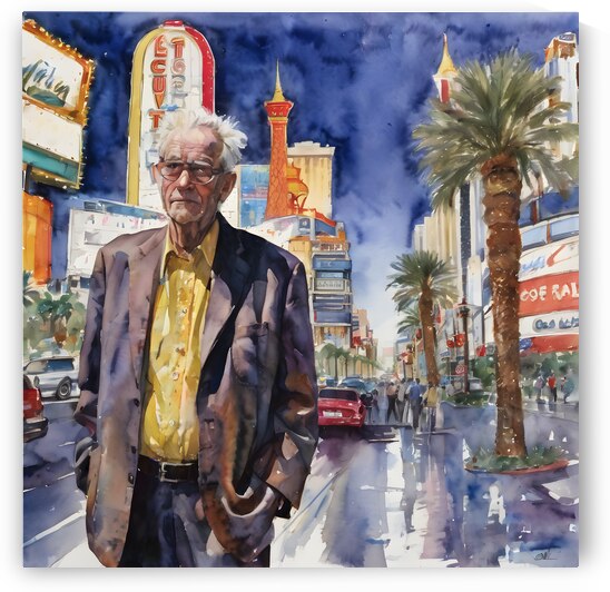 Watercolor  “Maybe Today”  By Bruce Lazarus by IStockHistory com