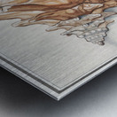 Swan in vintage style Metal print