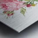 Pink rose in bloom Metal print