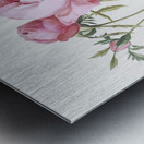 Pink cabbage rose Metal print