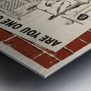 The Merchant Service is Silent Too! Metal print