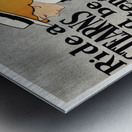 Ride a Stearns and be content 1896 by Edward Penfield Metal print