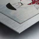 Costumes Parisiens No. 56: Travestissement dapr&egraves Longhi from Journal des Dames et des Modes 1913 fashion illustration  by George Barbier.  Metal print