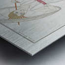 The cypress and the rose: Summer dress by Doeuillet from Gazette du Bon Ton No. 7 Pl. 70 1914 fashion illustration  by George Barbier.  Metal print