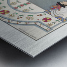 Entre deux feux 1923 fashion illustration  by George Barbier.  Metal print