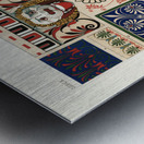 Greek pattern. 1888 edition Lornement Polychrome by Albert Racine 1825–1893. Metal print