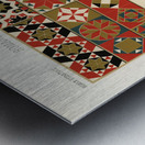 Roman-Byzantine pattern. 1888 edition Lornement Polychrome by Albert Racine 1825–1893. Metal print
