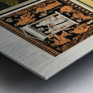 Greek pattern. 1888 edition Lornement Polychrome by Albert Racine 1825–1893. Metal print