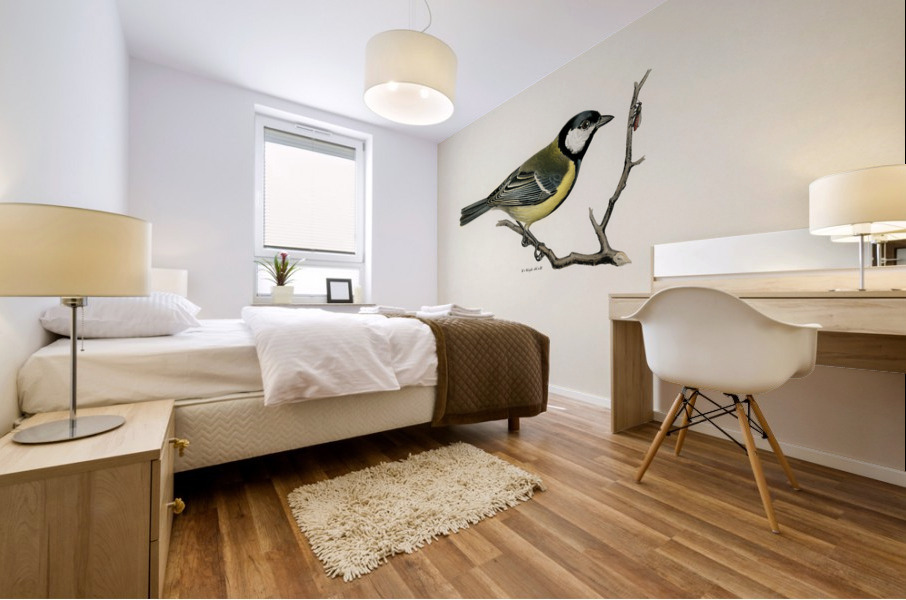 Talgoxe PARUS MAJOR LIN. Mural print