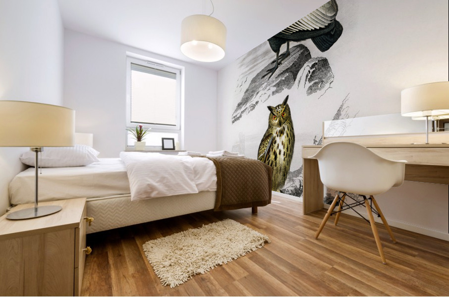 Different types of wasps Mural print