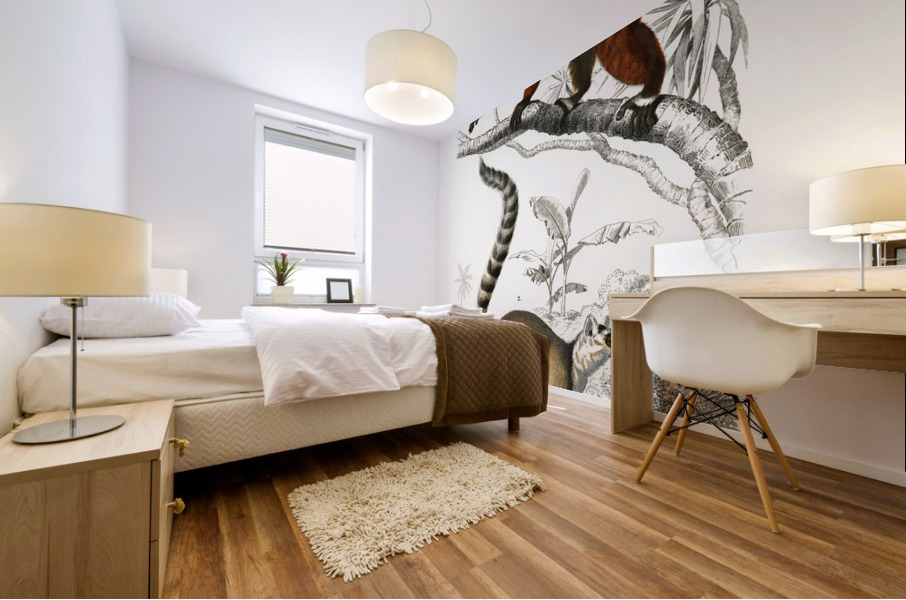 Lemur Mural print