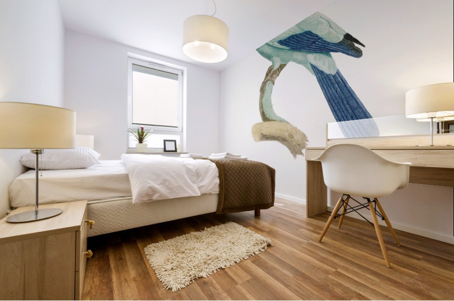 Green roller Mural print