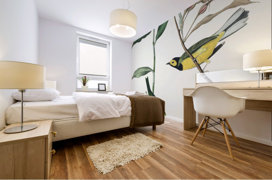 Hooded Warbler Mural print