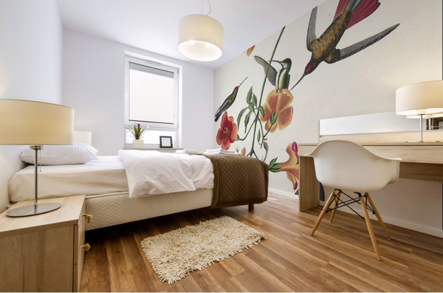 Mango Hummingbird Mural print