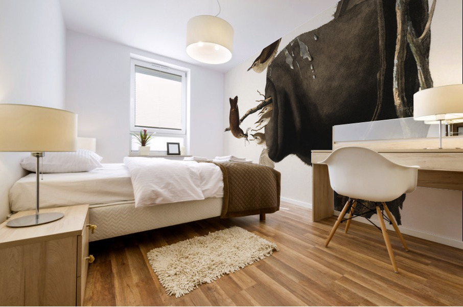 House Wren Mural print