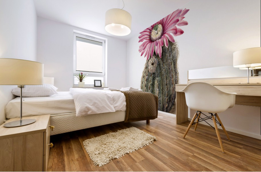 Turkeyhead Cactus Echinocerus perbellus 1930 Mural print