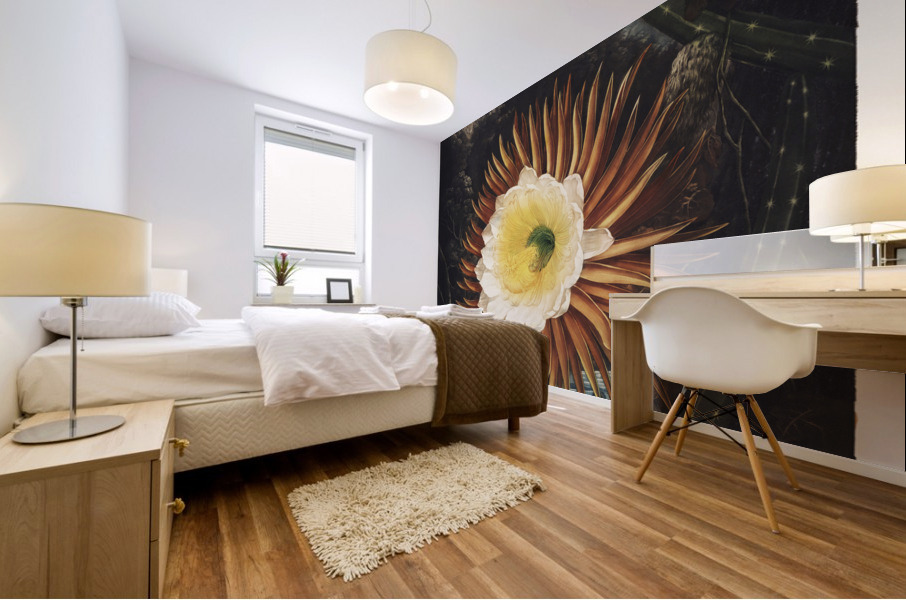 The Night–Blowing Cereus Mural print
