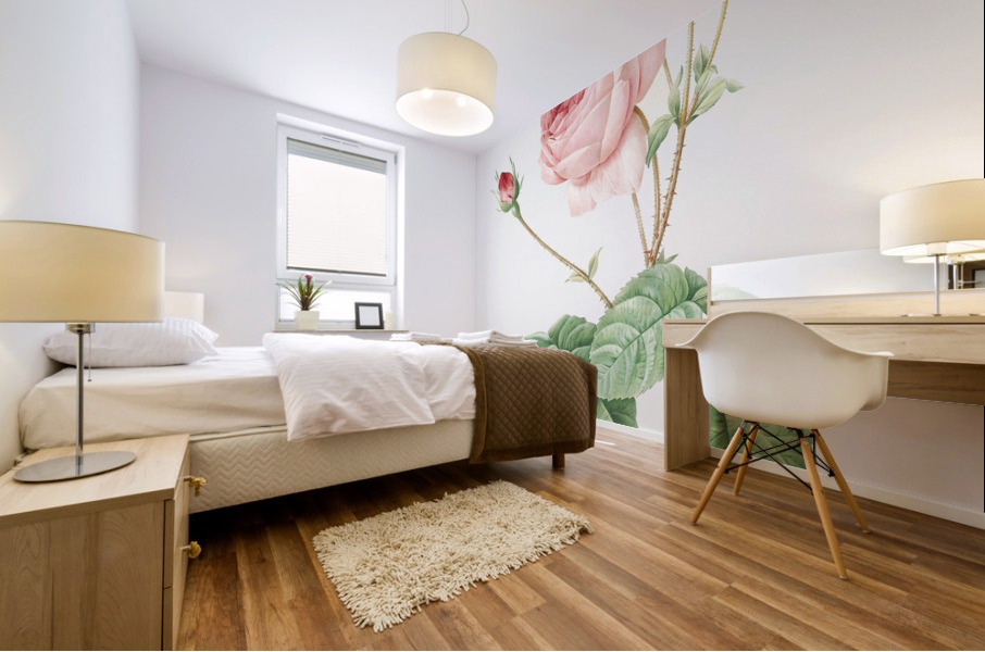 Vintage Provence rose Mural print