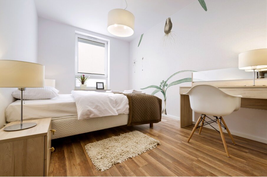 Dwarf garlic illustration  Mural print