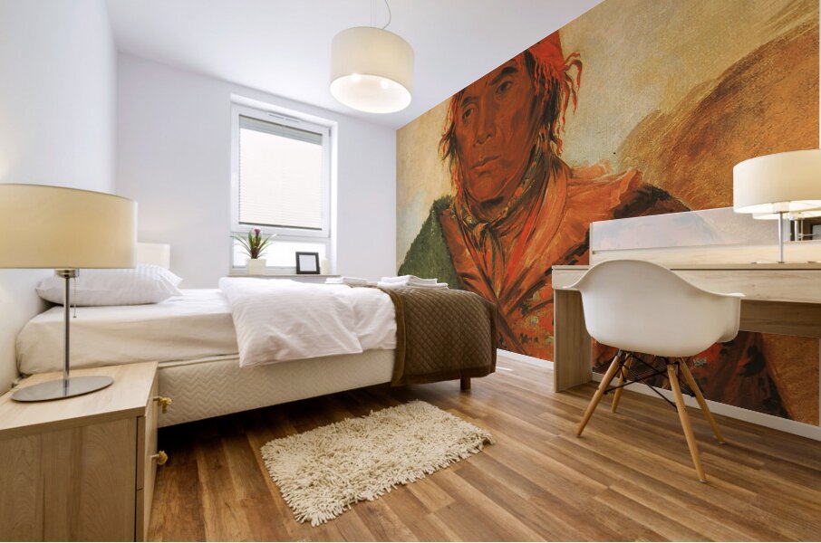 Ee-Mat-Lá- King Phillip Second Chief 1838 Mural print