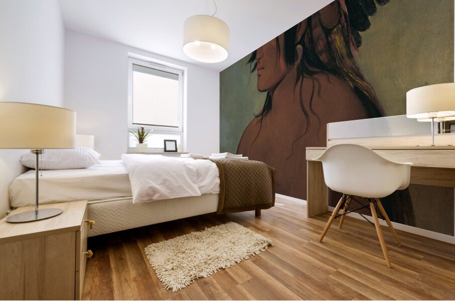 Pa-Ris-Ka-Roó-Pa Two Crows The Younger 1832 Mural print