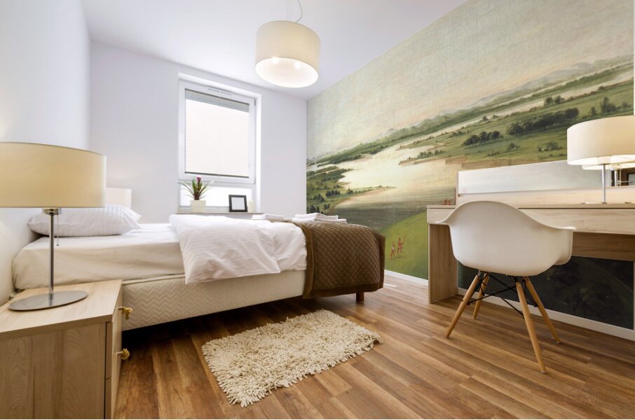 Mouth Of The Platte River 900 Miles Above St. Louis 1832 Mural print