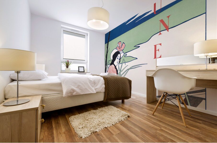 Lippincotts June ca. 1890-1907  by Edward Penfield Mural print