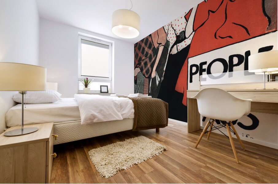 People we pass 1896 by Edward Penfield Mural print