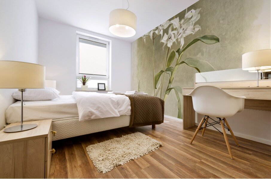 Dendrobium Johnsoniæ from Reichenbachia Orchids 1888-1894 illustrated by Frederick Sander 1847-1920.  Mural print