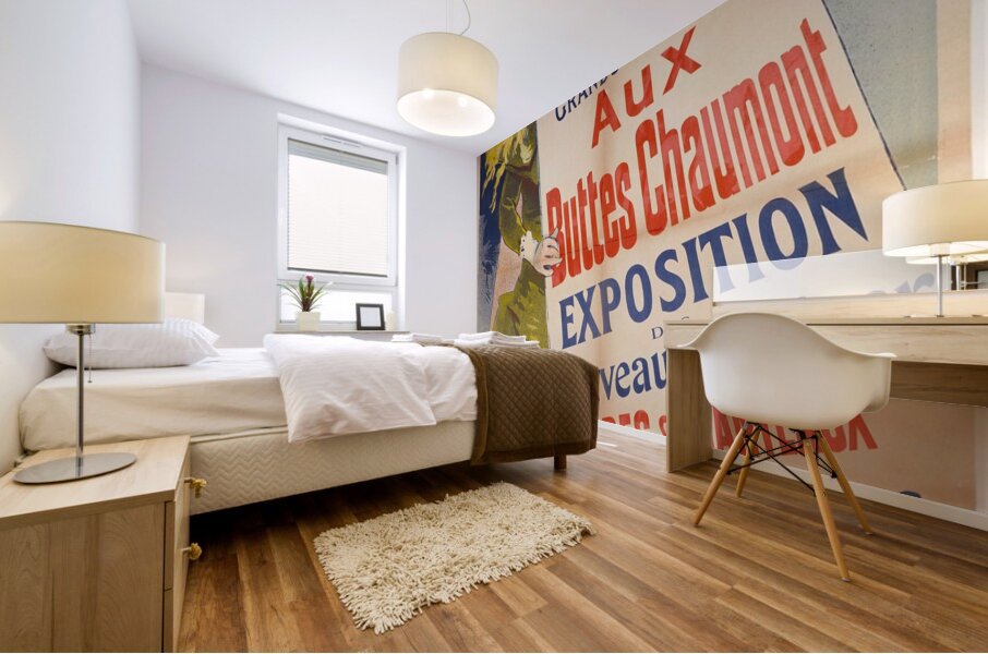 Aux Buttes Chaumont 1890 Poster by Jules Chéret Mural print