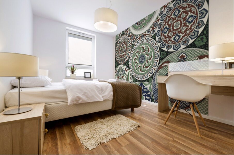 18th Century pattern Lornement Polychrome 1888 by Albert Racinet 1825-1893. 1888 edition. Mural print