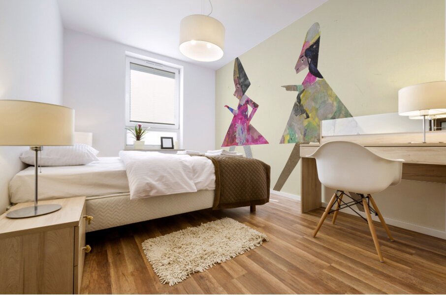 ‘Die Mutter sagt zu ihrem Sohn …’ 1932  My Pictures Become Wilder and Wilder By John Elsas Mural print