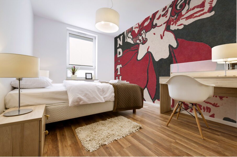 Time and the Hour 1895 poster by Ethel Reed.  Mural print